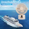 Cruise Magnetic Oscillating Fan with Digital Display, Cruise Ship Approved,