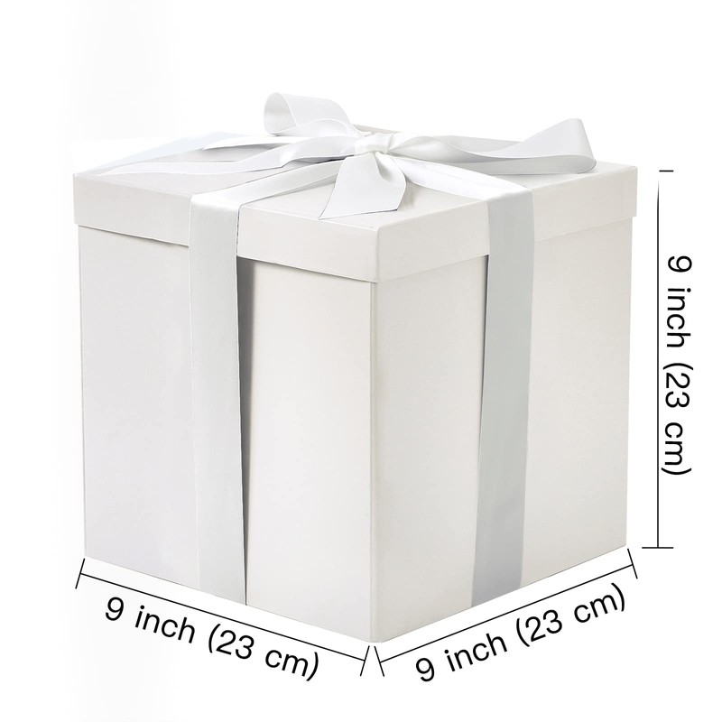 RUSPEPA Medium Birthday Gift Box with Lids, Ribbon and Tissue