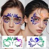 FOLANDO Face Paint Stencils, 16 Pcs Reusable Face Painting Stencil
