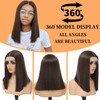 Highlight Brown Mix Blonde Bob Wigs for Black Women Straight