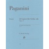 パガニーニ: 24のカプリス Op.1/原典版 (ボーイング、運指等注釈付きと注釈無しの2冊組み)/ヘンレ社/バイオリン教本