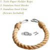 Nautical Rope Toilet Paper Roll Holders Towel Rings Curtain Holdbacks
