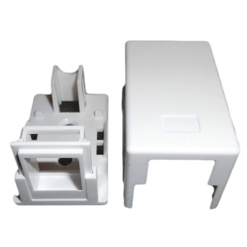10-1 Port Surface Mount Box for Keystone Jacks - White