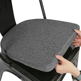 BEARJIUJIU - Cojines de metal para silla de 14 pulgadas, cojines magnéticos antideslizantes para asiento pequeño, cojines para silla de cocina, cojines para taburete de bar con parte inferior