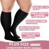 Laite Hebe Plus Size Compression Socks for Women-3 pairs Wide