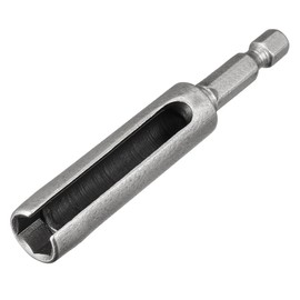 sourcing map 10mm Nut Driver, 1/4" Quick-Change Hex Shank Slotted Drill Bit Socket Wrench Tool, 4 Inch Length