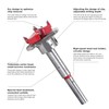 flintronic Forstner Drill Bit, 20mm Adjustable Positioning Drill Bit Set,