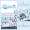 TIMSEKER PBT Keycaps 143 Keys Blue Keycaps Dye-Sublimation Anime Keycap