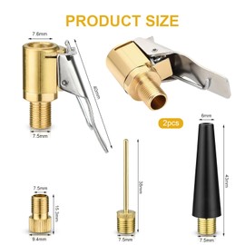 SUNNIFLY Multifunctional Valve Adapter Set, Bosch Easy Pump Adapter, Suitable for Bicycles, Car Tyres, Balls (Pack of 5)