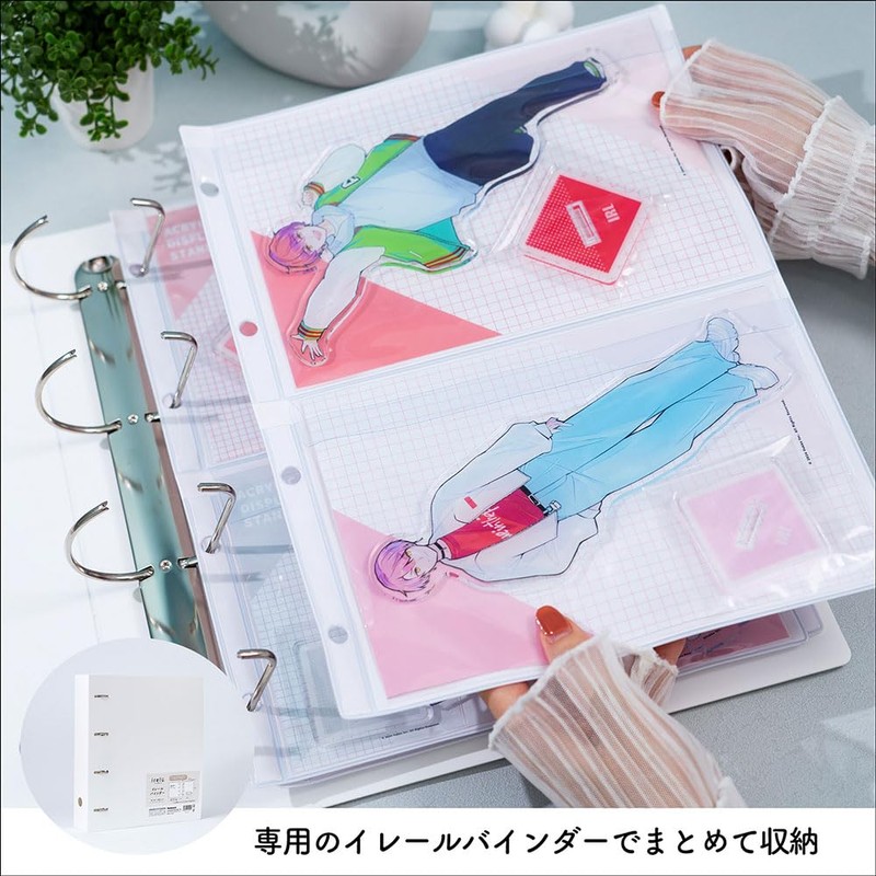 irelu IRL-RF-A01 PVC Refill, 2 Pockets, A4, 4 Holes, Pack
