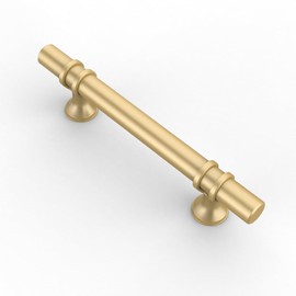 Coinkoly Pack of 10 Furniture Handles, Gold Kitchen Handles, 96 mm, Hole Spacing, Furniture Handles, Cabinet Handles, Drawer Handles, Handles for Kitchen Cabinets, Door Handles, Kitchen EU0004