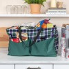 Household Essentials Plaid Utility Tote with Handles, Rectangular Krush Tote,