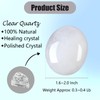 QINJIEJIE QINJIEJIE Clear Quartz Crystal Healing Crystals 1.8-2.0" 2PCS Large