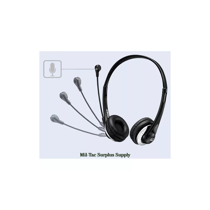 Adesso Xtream P2 USB Wired Multimedia Headset with Noise-Cancelin