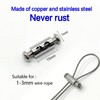 20 Pieces of M4 Wire Rope Clamps, 1/8 inch Rope,