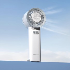 Handheld Fan with Ice Cooling, USB Rechargeable 3 Speeds Low Noise Small Pocket Cooling Fan with Cold Compress Function, Portable Fan for Travel Outdoor, Gifts for Women