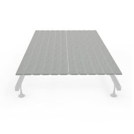 Greaton, 0.75-Inch Heavy Duty Vertical Wooden Bunkie Board/Bed Slats, Twin, Grey