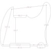 Kaish 5 Holes Tele Telecaster Pickguard Scratch Plate for Fender
