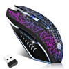 LuLabboard Wireless Gaming Mouse, Rechargeable Wireless Computer Mouse, 7-Color LED