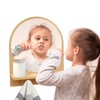 Oranwell Wooden and Acrylic Wall Mirror for Kids with Hooks