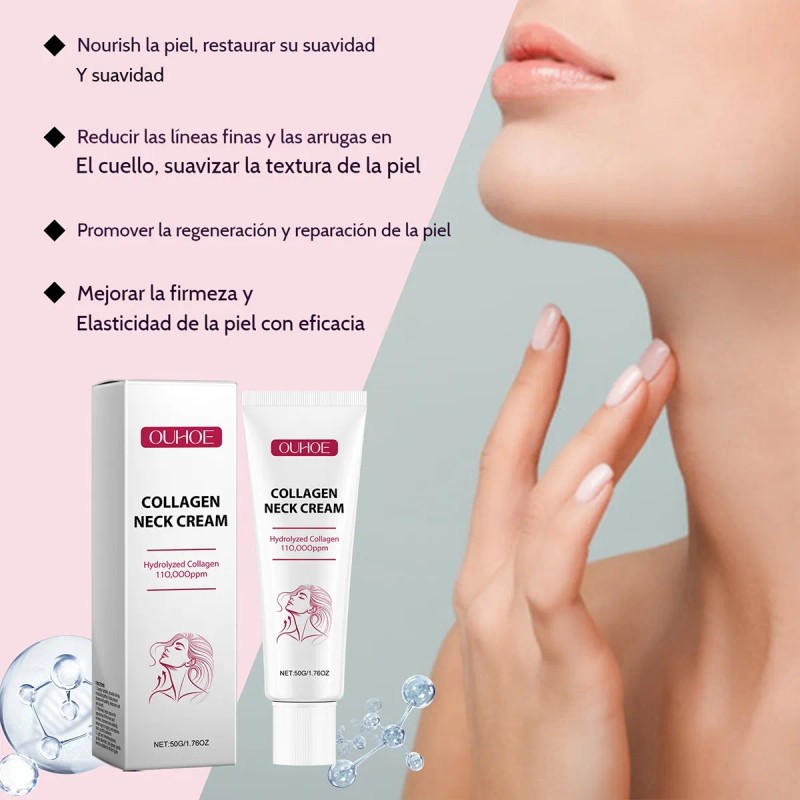 De Crema De Colágeno Hidrolizado For El Cuello (110.000 Ppm)