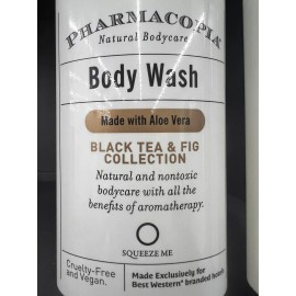 Pharmacopia 2 Bottles Pharmacopia Black Tea & Fig Aromatherapy BODY WASH Aloe Vera 12.17oz