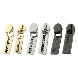 6PCS Metal Replaceable Zipper Pullers, Durable Zip Puller Replacement Set for Bags, Clothes, Jackets, Ideal Zip Repair Kit Accessory