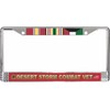 USMC Desert Storm Combat Veteran 3-Ribbon Stack License Plate Frame