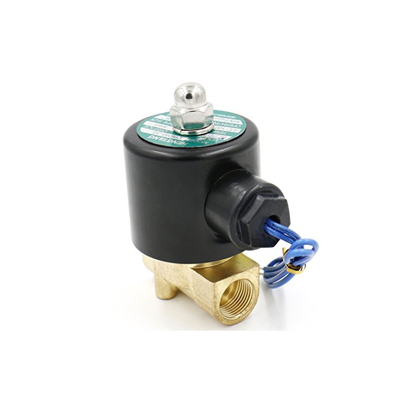 Heschen Brass Solenoid Valve 2W-040-10 Direct Acting 24 VDC PT3/8