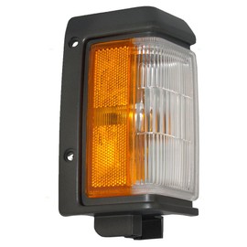 Brock Replacement Passengers Front Signal Side Marker Light Lamp with Black Trim Compatible with 88-89 Pickup Truck SUV B611041G01