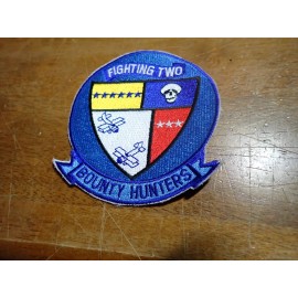 U S NAVY  FIGHTING TWO BOUNTY HUNTERS  F 14 F 16 TOM CAT  TOP GPATCH  bx sp #463