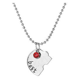 4 Collares Unidos En Forma De Corazon De Ropecabezas Para Formar Mejores Amigos Por Siempre Una Alianza De 4 Personas Con Este Simbolo De Amistad Eterna El Mejor Regalo Para Esas Personas Super Especiales!!, 30 CM+