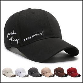 White Fang CZA143 Embroidered Cap, Hat, Sunscreen, Casual, Fashion, Stylish, Men's, Women's,, Black