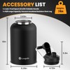 Luxgola 128 oz Insulated Water Bottle with Spout Lid and