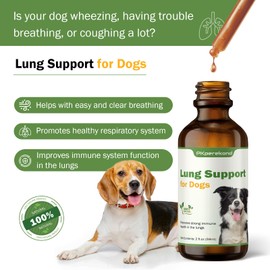 Lung Support for Dogs - Cough & Respiratory Health Support for Breathing- Immune Support, Easy Breathing, Natural Supplement for Dog Coughing, Wheezing - Promotes Lung Health