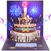 weiclianhp Birthday Card with Music and Light, 3D Pop Up