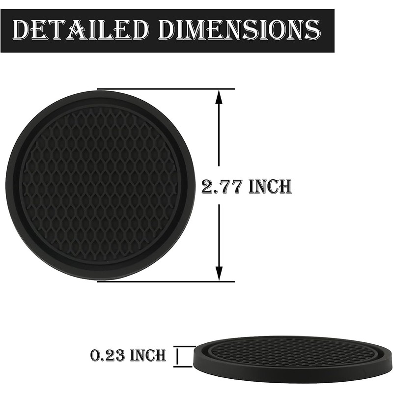 Lismore Heaven Car Cup Holder Coaster 4PCS Universal Non-Slip Cup