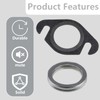 NineSSJLY Exhaust Gasket Set for 50cc Scooter - Flat Gasket