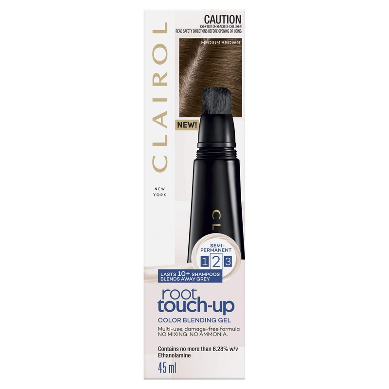 Clairol Root Touch-Up Colour Blending Gel, 5 Medium Brown, Blends