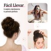 2 Piezas Extension de Cabello Moño Desordenado, Cabello Postizo Natural,