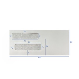 ABC Double Window Confidential Envelopes, 8.625 x 3.625 inches (500)