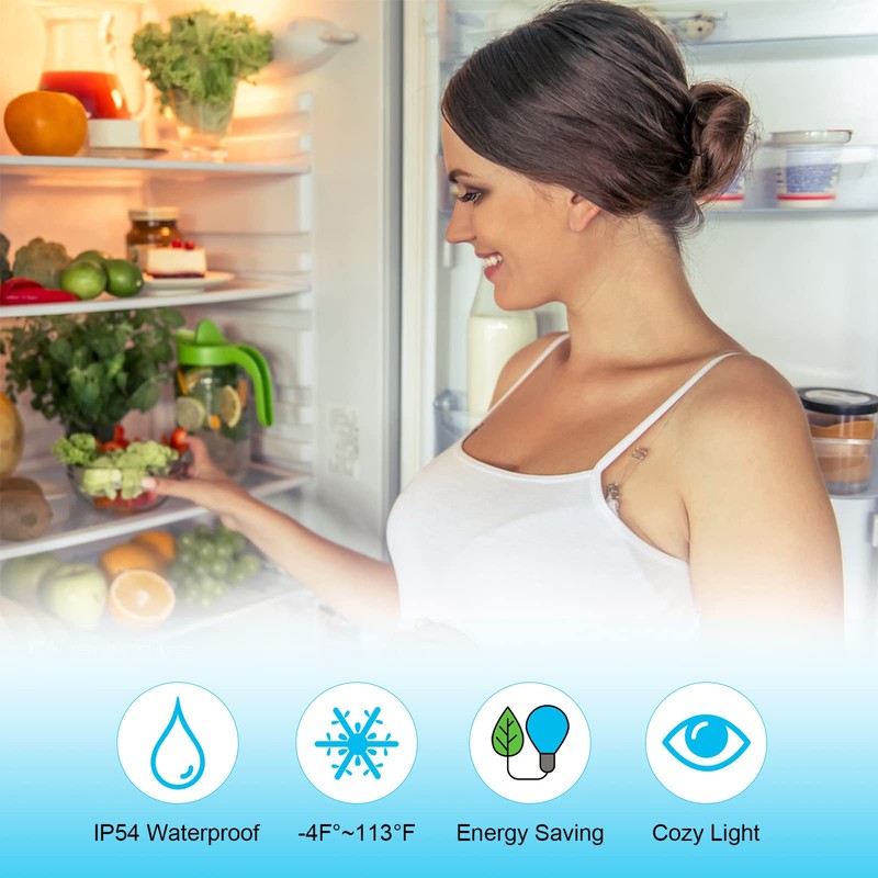 Refrigerator Light Bulb Replacement AC100-265V 3.5W Refrigerator Bulbs,Tiny LED Fridge