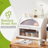BMOSU Bamboo Bread Box for Kitchen Bread Storage And Organizer