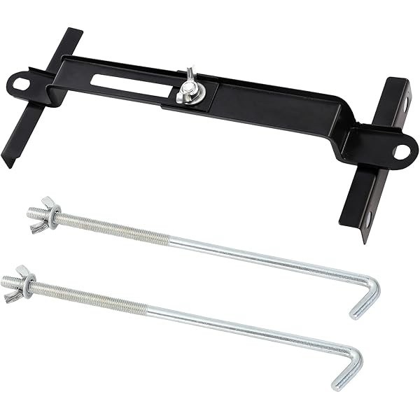 Car Battery Hold Down Kit, High-Strength Car Battery Crossbar with
