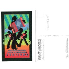 1988 New Orleans Jazz Festival Poster Post Card by Kevin Combs