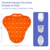 Orange Scented Urinal Splash Guard (12-Pack) Anti Splash Urinal Screen