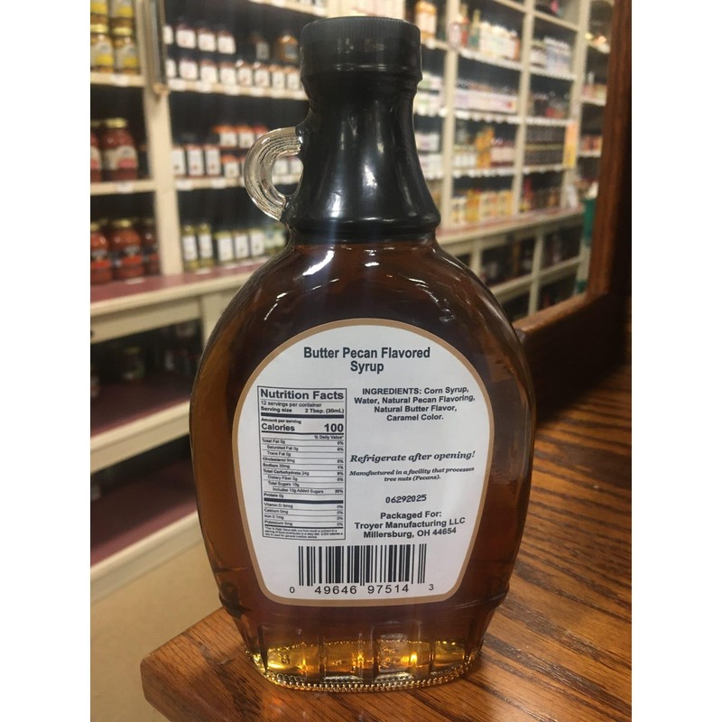 Amish Wedding Syrup, Ohio Made for Pancakes or Waffles, Two