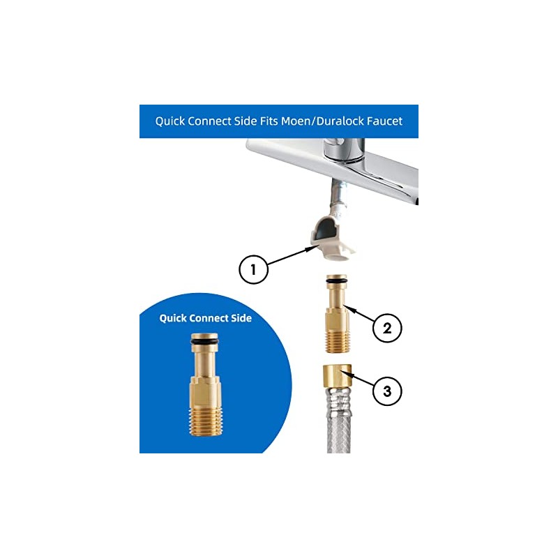 Universal Kitchen Sink Side Sprayer with Quick Side Connector Compatible
