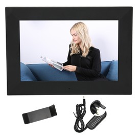 8in WiFi Digital Picture Frame IPS Touch Screen Share Photos Videos Smart Photo Frame with 16GB Storage Wall Mountable Black UK Plug