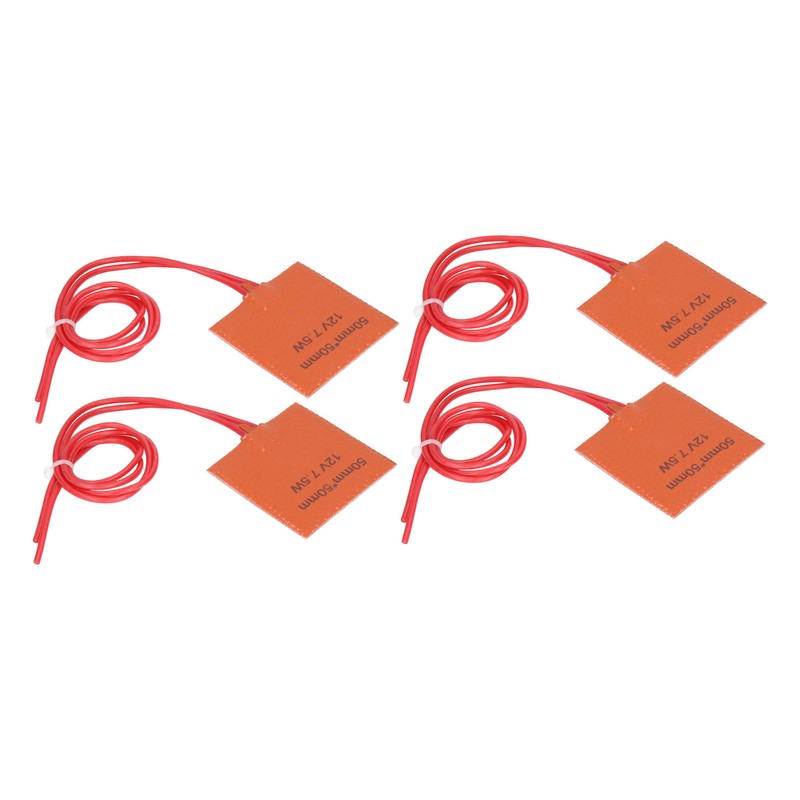 4Pcs Heat Mat Silicone Heater Pad Warmer 12V 7.5W 120